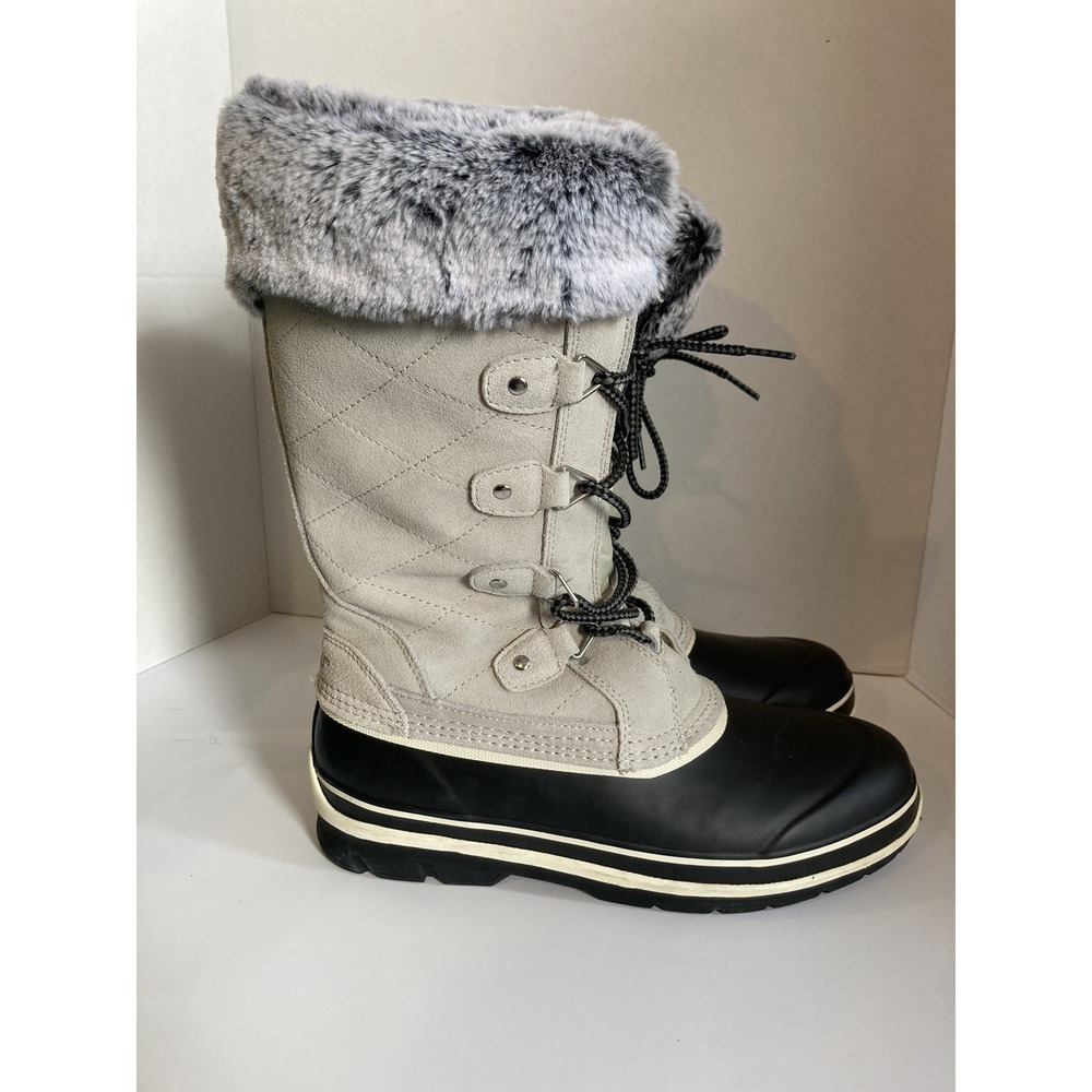 KHOMBU Emily Women's Winter Snow Boots ~ Gray Size 10